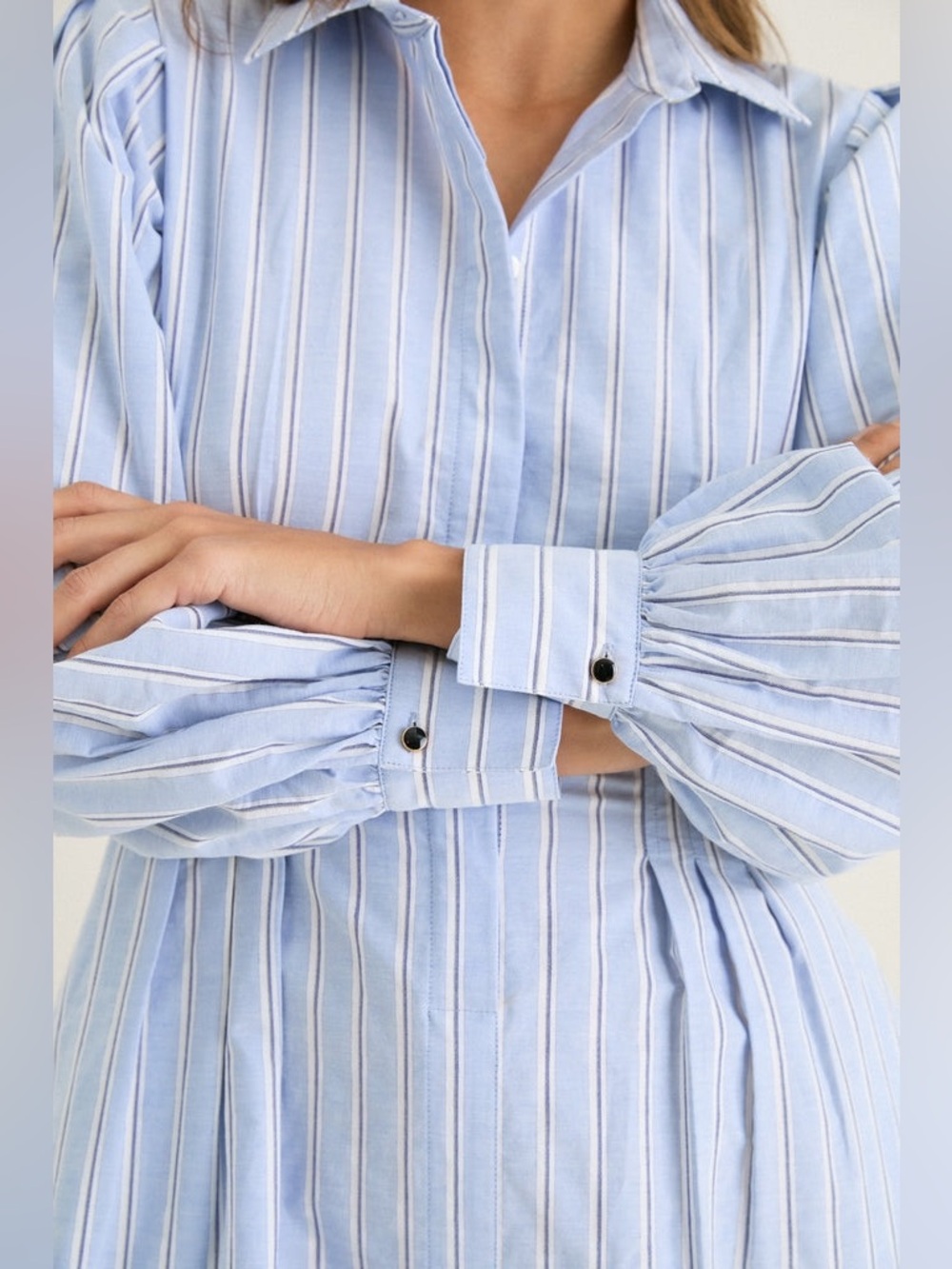 AG26 Tuckernuck French Blue Stripe Corinne Dress - Picture 2 of 12